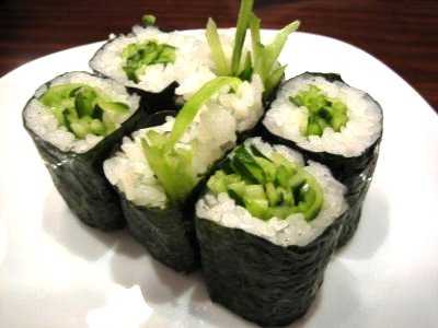 sushi de pepino